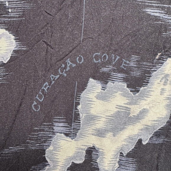 Tori Richard Shirt Mens XL Black Hawaiian Cocktail Palm Tree Aloha Camp Top - Picture 6 of 12